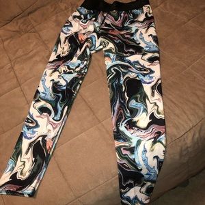 Nike leggings marbled paint medium
